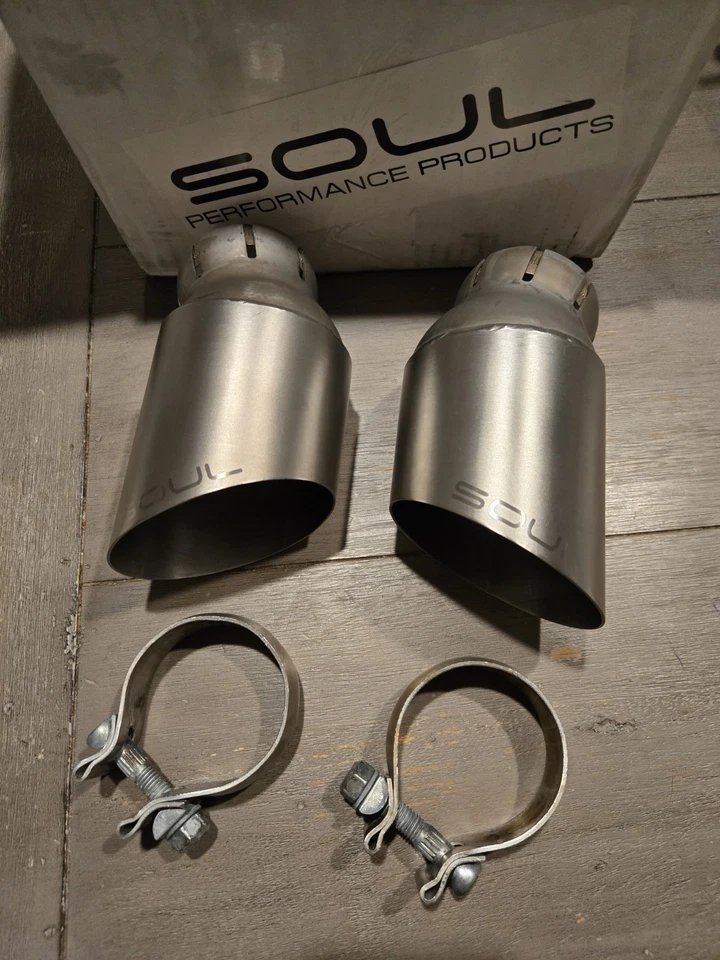 Puntas de escape Soul GT2 corte de barra para Porsche 997 Turbo acero inoxidable envío gratuito Foto 1 de 4