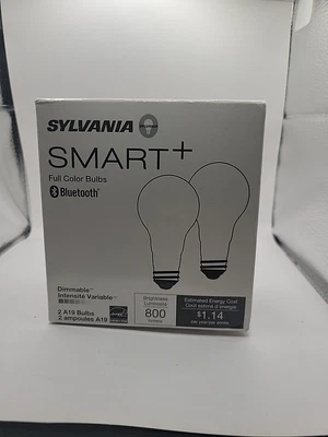 SYLVANIA Bluetooth LED Smart Light Bulb, A19 60W Dimmable - Image 1 of 4