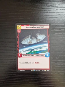 Star Wars Unlimited - Legends of the Force - Invasion Control Ship - Rare #169 - Bild 1 von 2