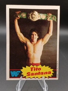 Tito Santana 1985 Topps WWF Pro Wrestling Stars #14 WWE VINTAGE - Imagen 1 de 2