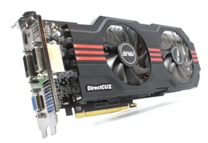 ASUS GeForce GTX 650 Ti DirectCU II 1 GB GDDR5 DVI, HDMI, 2x DVI PCI-E #316717 - Foto 1 di 4