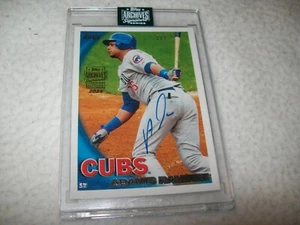 2024 TOPPS ARCHIVES 2010 TOPPS ARAMIS RAMIREZ AUTO SIGNED #D/7 CHICAGO CUBS - Picture 1 of 3
