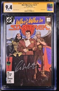 Who's Who in Star Trek #1 DC Comics CGC SS 9.4 Signed William Shatner - Picture 1 of 2