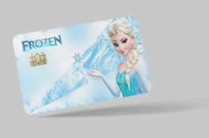 FROZEN , 2 pc credit card skin & DEBIT CARD,TROLLEY & GYM,stickers - Picture 1 of 17