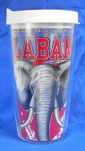 Tervis Tumbler "University of Alabama" 16oz Cup + Lid, Elephant Full Wrap Harvey - Picture 1 of 8
