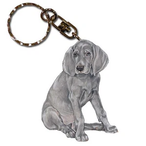 Llavero de madera Weimaraner - Imagen 1 de 1