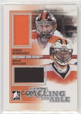 2010 ITG Between the Pipes Silver /30 Sergei Bobrovsky Brian Boucher Rookie RC