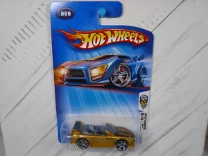 2004 Hot Wheels First Editions Gold Mitsubishi Eclipse PR5 Wheels on Card - Picture 1 of 7