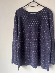 jessica graaf Size XL Grey jersey textured top tunic stretch comfy long sleeve - Picture 1 of 16