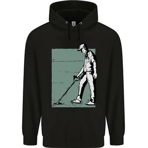 A Man Metal Detecting Detector Childrens Kids Hoodie - Picture 1 of 84