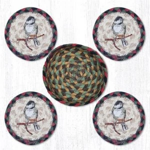 Capitol Importing 29-CB081C 5 in. Chickadee Coaster Set - Picture 1 of 1