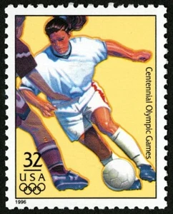 10x WOMEN'S SOCCER Olympic Event 1996 32c US Postage Stamp Unused MINT NH - Picture 1 of 2