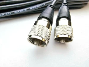 Pro Trucker PTRG58-100 100 ft RG58 CB Antenna Coaxial Cable, Mil-Spec, UHF PL259 - Picture 1 of 3