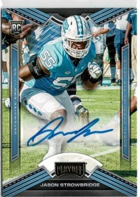 2020 Panini Chronicles Draft Picks Playoff Jason Strowbridge Rookie Auto Card 8 - Image 1 of 2