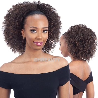 SNG FREETRESS EQUAL SYNTHETIC DRAWSTRING CURLY AFRO HAIR PONYTAIL- BOHEMIAN FRO - Image 1 of 4