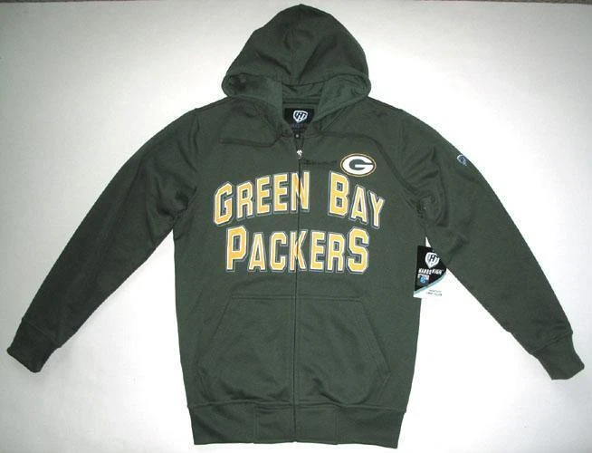 Sudadera con capucha G-III Hands High Green Bay Packers cremallera completa pequeña para hombre Foto 1 de 1