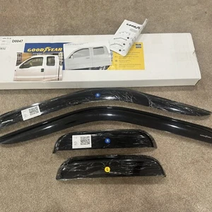 Side Window Deflectors Rain Guard for 1999-2016 Ford F-250 SuperCab SHATTERPROOF - Picture 1 of 6