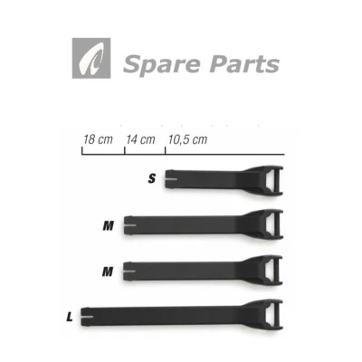 motorcycle boot spares | Forma STRAP KIT  black, spare parts - Image 1 of 2
