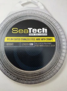 Seatech Fishing Wire Leader 10m Includes Crimps 150lb - 200lb Sizes - Picture 1 of 1