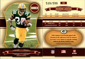2007 Donruss Classics Rookie 539/599 Brandon Jackson #164 Nebraska/Packers - Picture 1 of 1