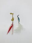 Vintage Acme Kastmasters Feather Tails Spinners Fishing Lures (Lot of 2)