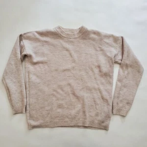 Urban Outfitters Wool Blend Oatmeal Neutral Pullover Oversized Sweater Sz Small - Picture 1 of 8