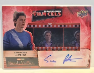 2022 Marvel Studios WandaVision Film Cel Auto Card FCA-EP Evan Peters as Pietro - Picture 1 of 3