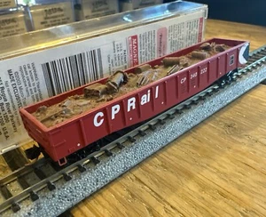 Micro Trains N Scale RTR 105110 50’ Steel Side 14 Panel Fixed End Gondola CP NIB - Picture 1 of 6