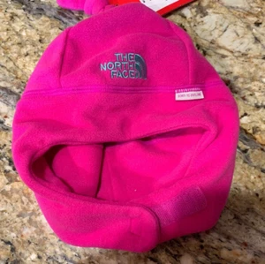 NUEVO XS 6-24 Mth Cara Norte Bebé Pepita Gorro Polar Sombrero Rosa Etiquetas $25 Envío Gratis - Imagen 1 de 7