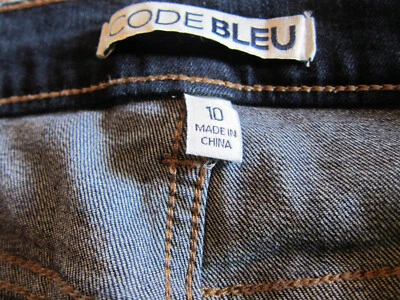 Code Bleu Chelsea Classic Straignt Jeans Size 10 Dark Blue Length 31" - Image 1 of 4