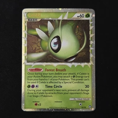 Celebi PRIME ULTRA RARE HGSS Triumphant 92/102 - Pokemon TCG Holo NM 2010 - Image 1 of 2
