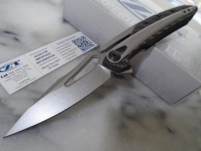 Navaja de Bolsillo Zero Tolerance Original 0990 KVT CPM 20CV Fibra de Carbono Titanio EE. UU. Foto 1 de 4