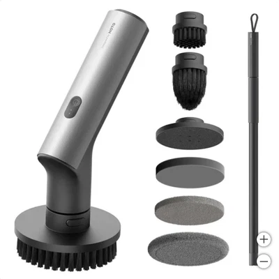 HOTO Cordless Spin Scrubber: 2.5 N·M torque, six brush heads, IPX7 rated - Image 1 of 4