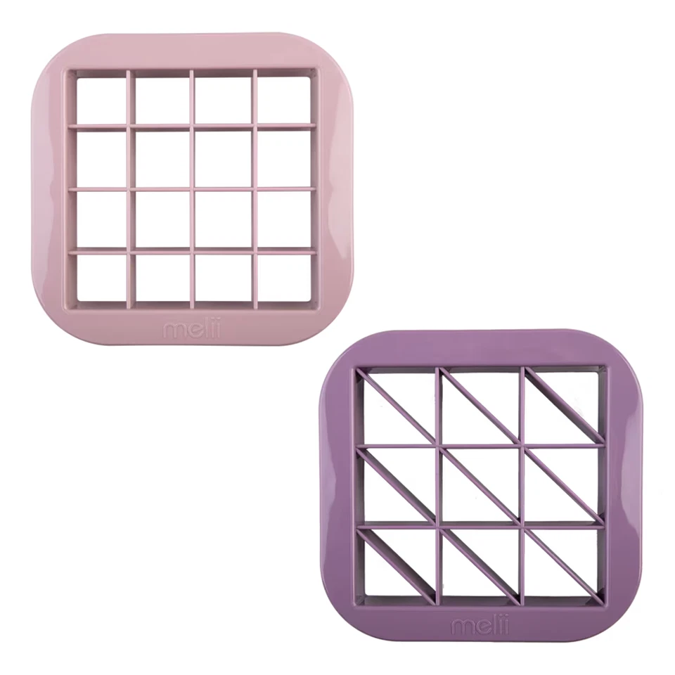 MELII LUXE BITE SIZE SANDWICH CUTTERS SET 2 - PINK/PURPLE - image 1 of 4