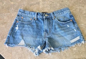 Lucky Brand Womens Distressed Denim Hot Boy Shorts Size 4/27 Beach Rodeo Resort - Imagen 1 de 14