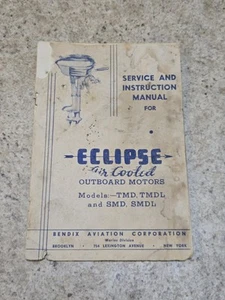 Antique 1939 Bendix Eclipse SMD & TMD Outboard Boat Motor Repair Parts Catalog - Picture 1 of 15