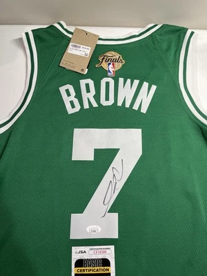 Jaylen Brown Signed Autographed Jersey Celtics Authentic FINALS Basketball JSA - Image 1 of 4