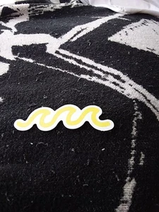 Yellow Squiggly Line Sticker - Picture 1 of 7