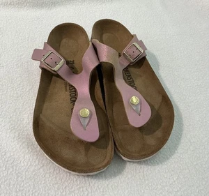 Birkenstock Gizeh Washed Metallic Pink Sandalen Schuhe Gr. 39 - 8 / 8,5 TOP  - Bild 1 von 15