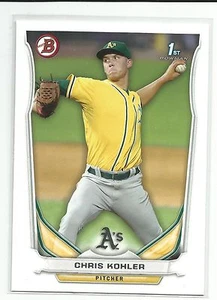Chris Kohler Oakland A's 2014 Bowman Baseball - Picture 1 of 1