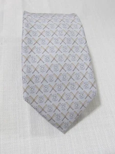 VINEYARD VINES mlb ny yankees logos & bats tie in light blue new w/tag 100% silk - Picture 1 of 11