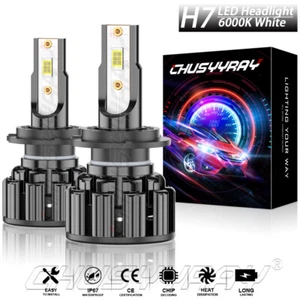 2x H7 Headlight LED Bulbs Kit Low Beam 6000K White For BMW X3 2004 2005-2014 - Picture 1 of 11