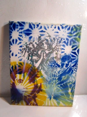 PINTURA ABSTRACTA ANGEL MUSK YAI FIRMADA ARTE ORIGINAL MODERNO 8X10 LISTA PARA COLGAR Foto 1 de 2