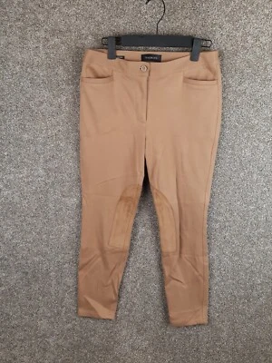 Pantalón de montar Talbots ajustado al tobillo para mujer 6P beige camel tiro medio elástico preppy Foto 1 de 4