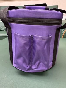 Purple Heavy Duty Sponge Padded Crystal Singing Bowl Case for 8 inch Sound Bowls - Picture 1 of 4