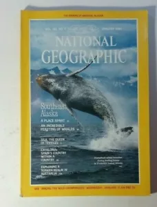 JAN 1984 NATIONAL GEOGRAPHIC SOCIETY / SOUTHEAST ALASKA / HUMPBACK WHALES - Imagen 1 de 6