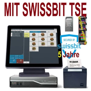 SET: GASTROKASSE TOUCH KASSENSYSTEM KELLNERKASSE RESTAURANT CAFE +SWISSBIT TSE - Bild 1 von 8