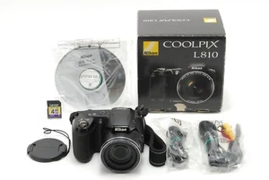 【Near Mint in box】Nikon COOLPIX L810 16.1MP 26X Zoom Black Digital Camera Japan - Picture 1 of 13