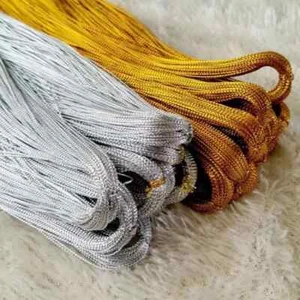 144 Yards Gold Silver Cord Gift Packing String Beading Thread for Jewelry Making - Picture 1 of 34