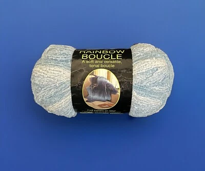 Jo-ann Sensations Rainbow Boucle Yarn SKY BLUE #1192, 10.75 oz. - Image 1 of 4